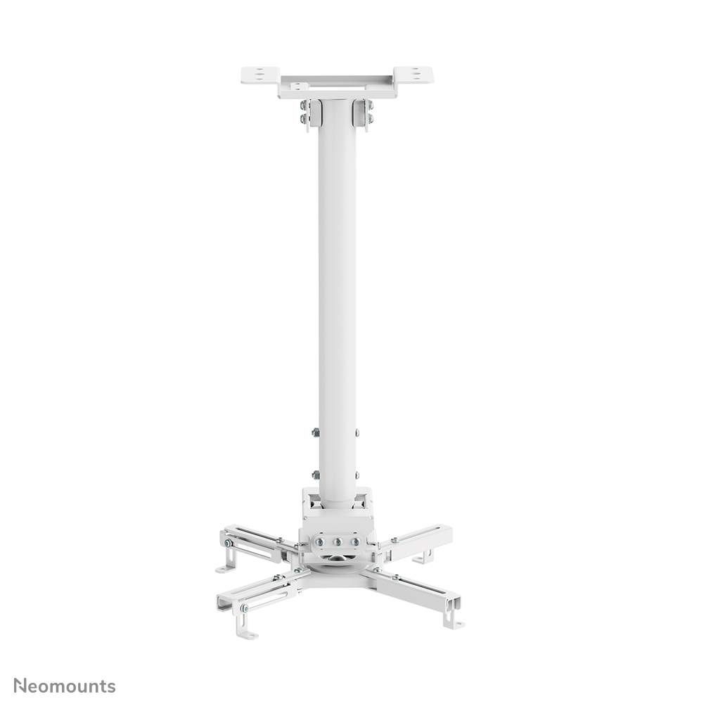 Neomounts CL25-540WH1 Soporte de techo para proyector - alt. 60,5-90,5 cm - fácil montaje - movimiento completo